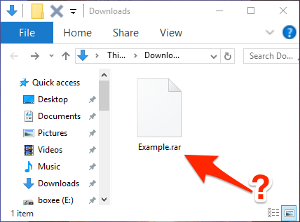 How to open rar file windows 10